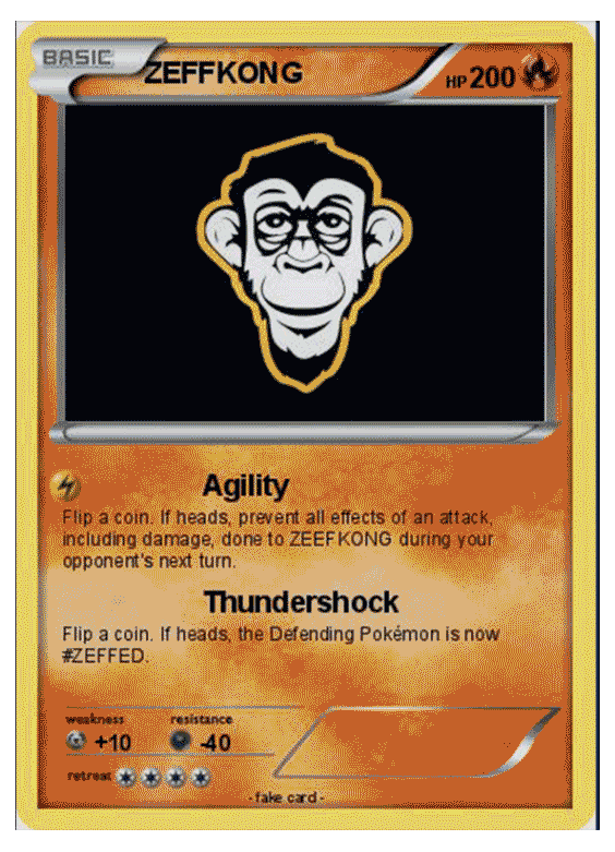 Pokemon Card Zeffkong Agility GIF