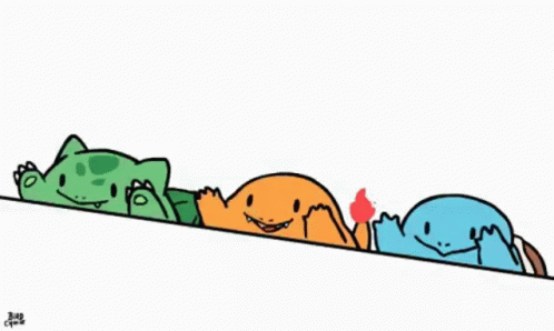 Pokemon Characters Line Up Meme GIF