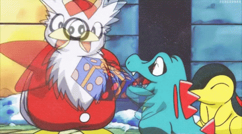 Pokemon Christmas Delibird Gift Giving GIF