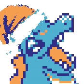 Pokemon Christmas Totodile Laughing GIF