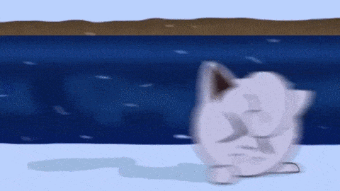 Pokemon Christmas Winter Cold Jigglypuff GIF