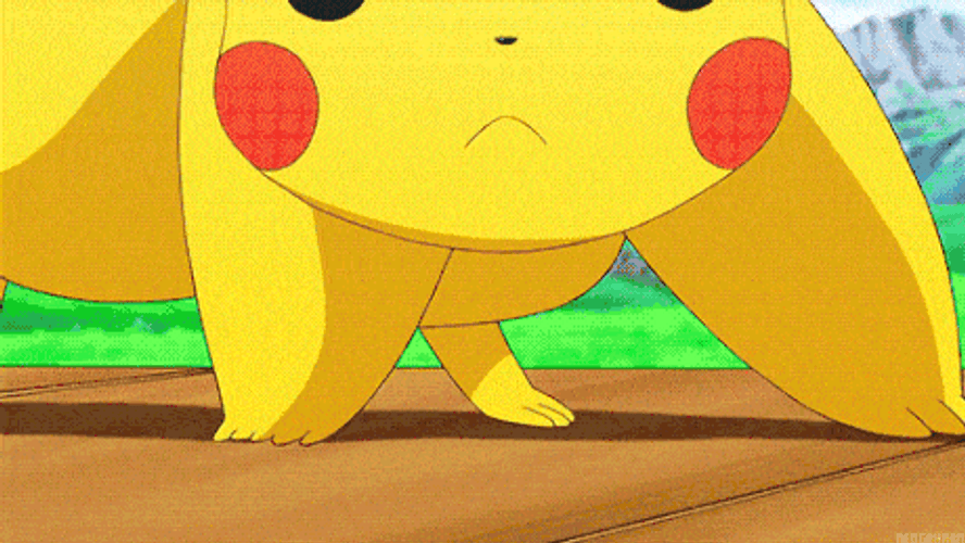Pokemon Cute Pikachu Giving A Kiss GIF