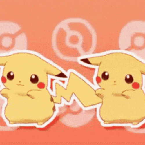 Pokemon Cute Pikachu Happy Dancing GIF
