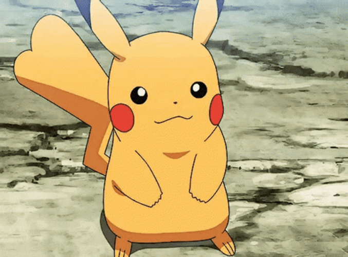 Pokemon Cute Pikachu Rubbing Their Cheeks GIF