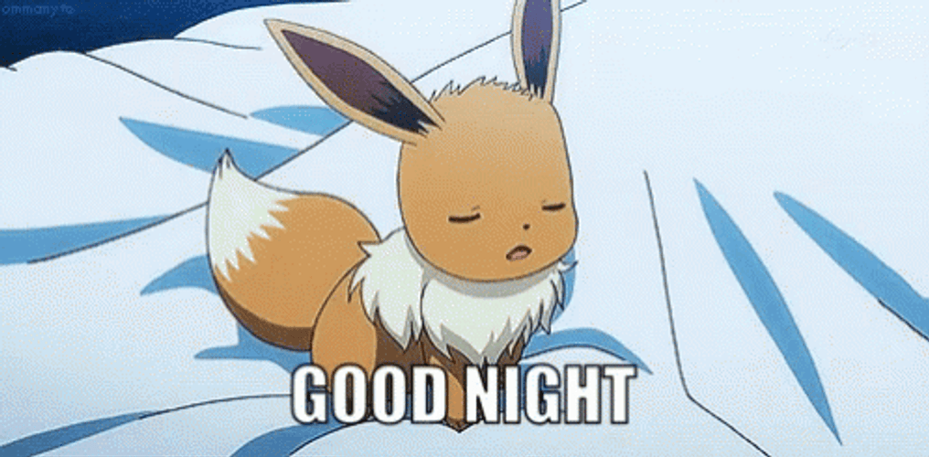 Pokemon Eevee Good Night GIF