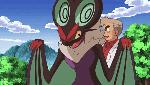 Pokemon Funny Anime Noivern Forced Hug GIF