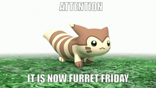 Pokemon Furret Crawling Meme GIF