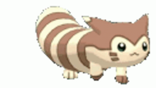 Pokemon Furret Walking Squishmallow GIF