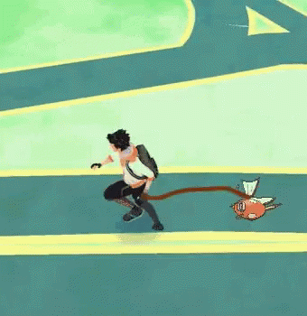 Pokemon Go Player With Magikarp GIF