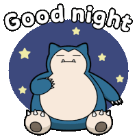 Pokemon Good Night Sticker GIF