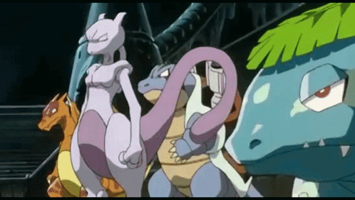 Pokemon Group Including Mewtwo
