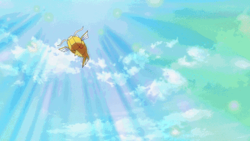 Pokemon Kasukarp With Floating Shiny Magikarp GIF