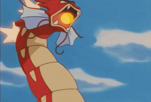 Pokemon Magikarp Evolution Gyarados Hyper Beam GIF