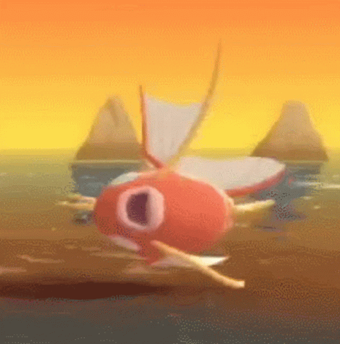 Pokemon Magikarp Flopping On The Beach GIF