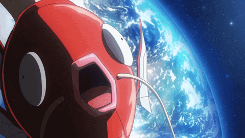 Pokemon Magikarp Spaceship Outside Earth GIF