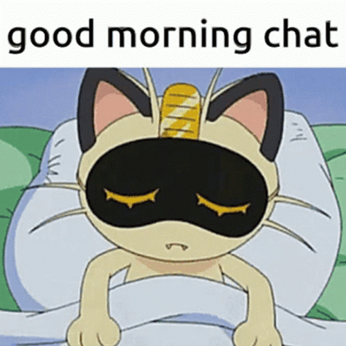 Pokemon Meowth Good Morning Cartoon GIF