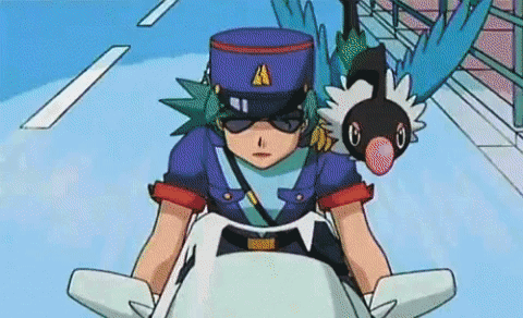 Pokemon Officer Jenny Akira Slide GIF