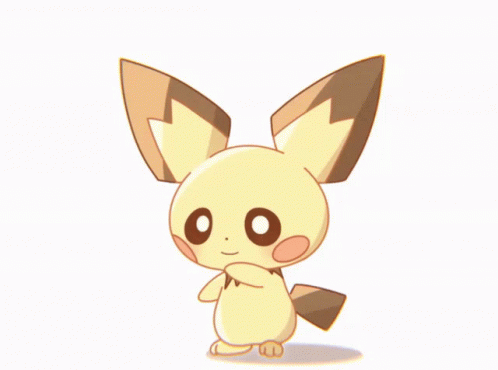 Pokemon Pichu Happily Dancing GIF