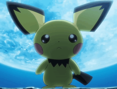 Pokemon Pichu Shedding A Tear GIF