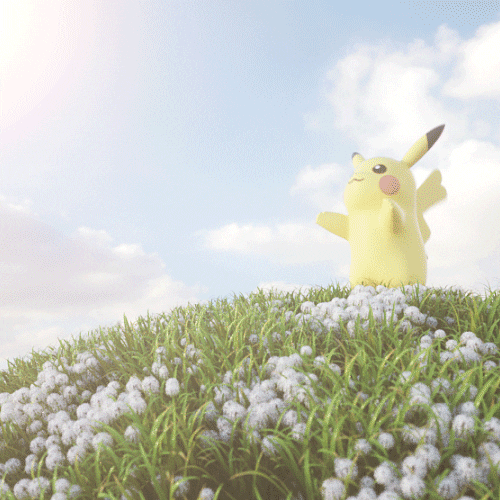 Pokemon Pikachu Headbutting Pokeball GIF