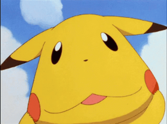 Pokemon Playful Cute Pikachu Squeezing Face GIF