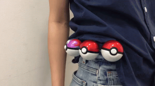 Pokemon Pokeballs Trainer Belt GIF