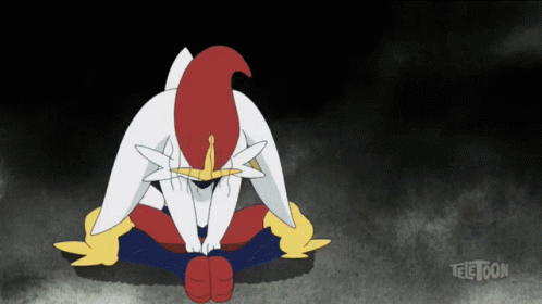 Pokemon Raichu Approaching Sad Cinderace GIF