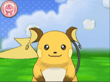Pokemon Raichu Excited Video Game GIF