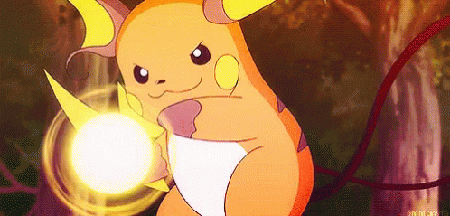 Pokemon Raichu Focus Blast Attack GIF