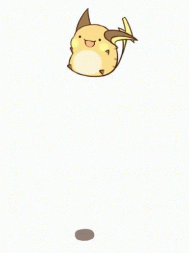 Pokemon Raichu Jumping High GIF