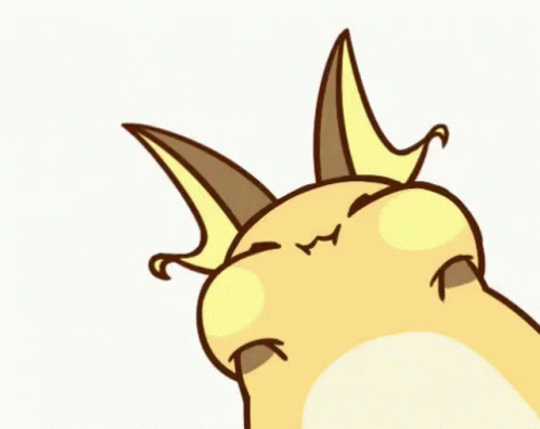 Pokemon Raichu Looking Adorable GIF