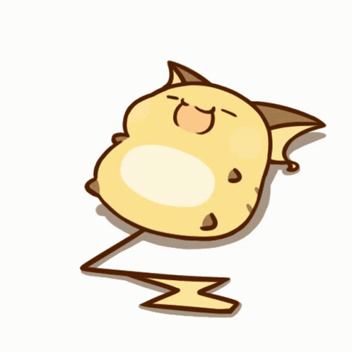 Pokemon Raichu Showing Different Expressions GIF