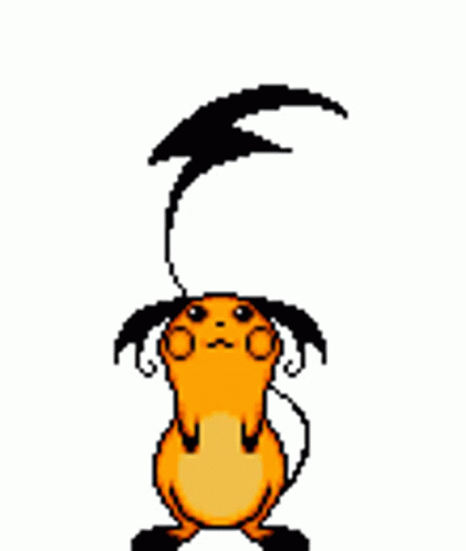 Pokemon Raichu With Slim Body GIF