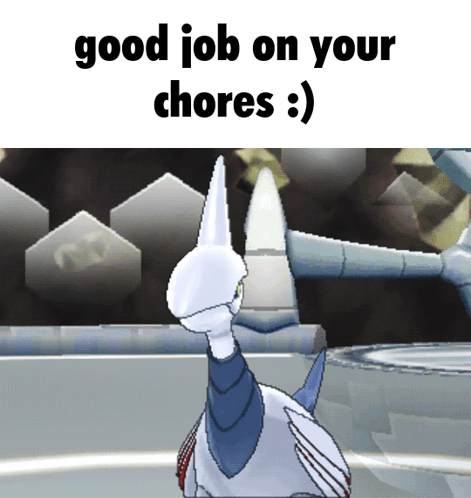 Pokemon Saying Good Job On Your Chores GIF