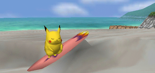 Pokémon Snap Lightning Pikachu GIF