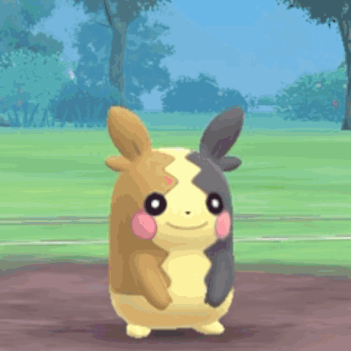 Pokemon Standing with Mouth Open