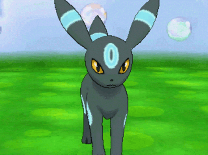 Pokemon Umbreon Bubbles  GIF