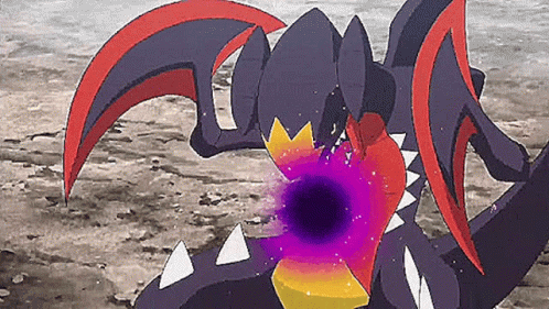 Pokemon With Black Hole in Mouth on Beach