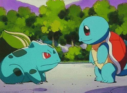 Pokemon with Mushroom on Head Looking at Camera