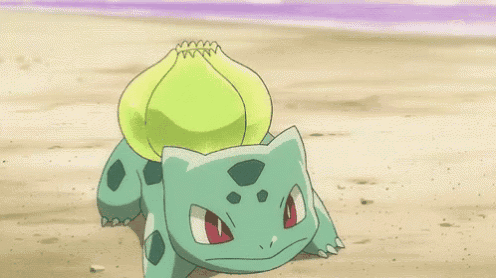 Pokemon With Yellow Ball Crawling On Sand GIF