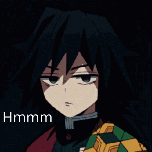 Poker Face Giyu Hmmm GIF