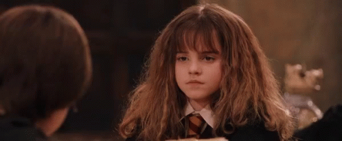 Poker Face Hermione GIF