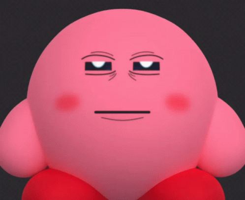 Poker Face Kirby Meme GIF