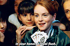 Poker Lindsay Lohan The Parent Trap Movie GIF