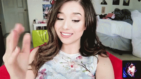 Pokimane Fanning Herself Too Hot GIF