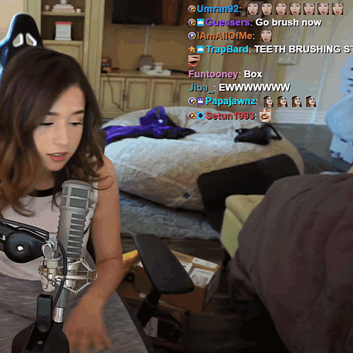 Pokimane Getting Up From Gaming Chair GIF