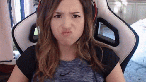 Pokimane Pouting Lips Side Eyes GIF
