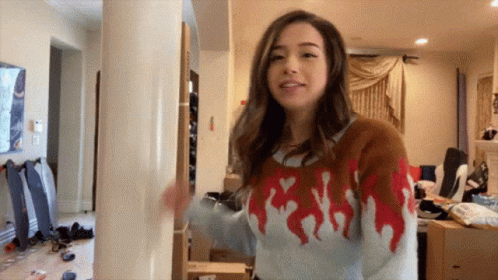 Pokimane Trying Camera Punch GIF