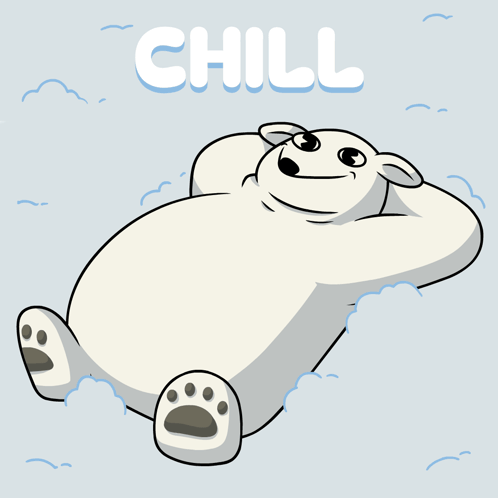 Polar Bear Laying Down Chill