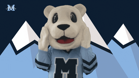 Polar Bear Mascot Awww Shucks GIF